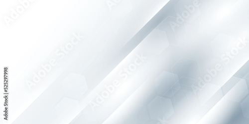 White abstract on gray background