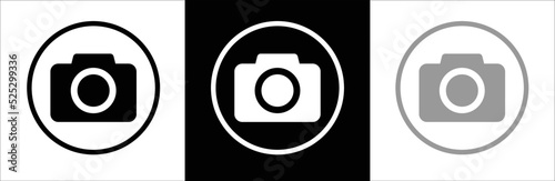 Camera icon. Symbol. Sign. Photo camera symbol. vector illustration