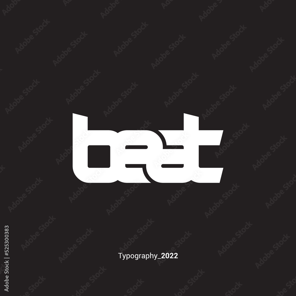 Obraz premium Letter BEAT sign, symbol, simple, modern, futuristic, technology logo design vector