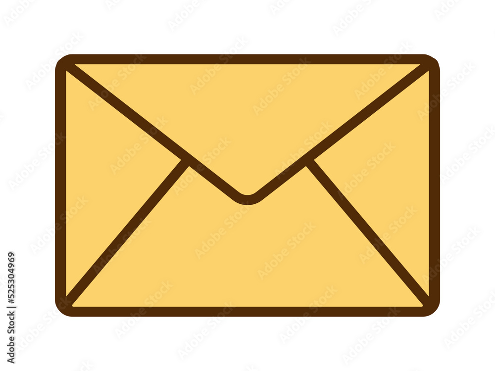 Vector retro email icon. Icon with close envelope in flat design. Letter. Vector retro email icon. Icon with close envelope in flat design. Letter.