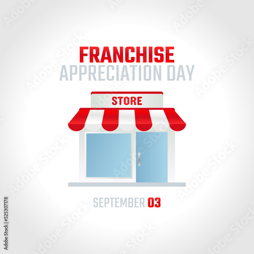 vector graphic of franchise appreciation day good for franchise appreciation day celebration. flat design. flyer design.flat illustration.