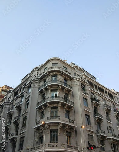 historical iconic old building at 33 Sherif Street is one of the oldest and most ornate in downtown. Cairo, Egypt 