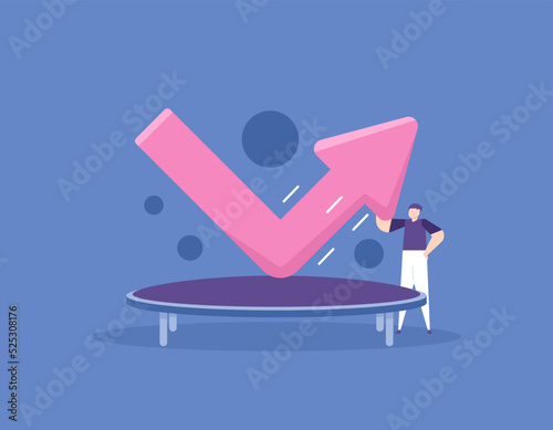 develop business, increase sales or investment profit, growth and increase in company profits, increase in salary and income. businessmen trying to increase data traffic. flat cartoon illustration