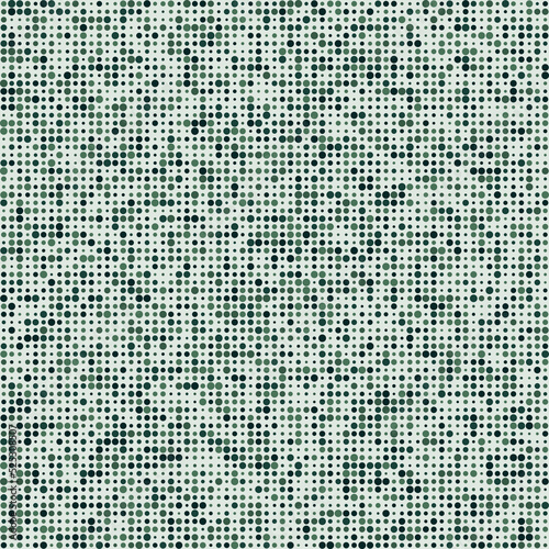 Different Sized Green Dots Halftone Pattern