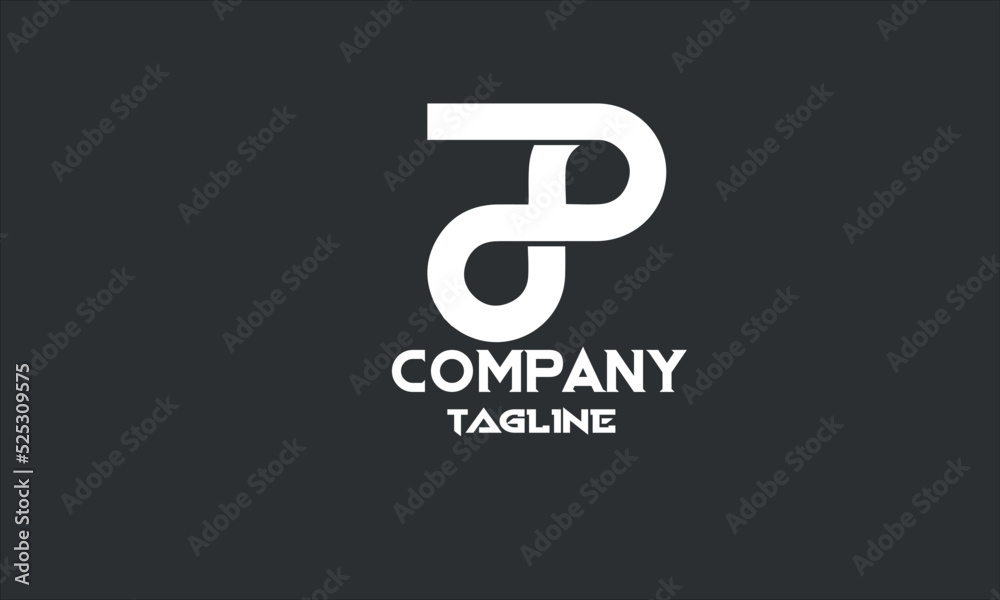 minimal infinity logo design template
