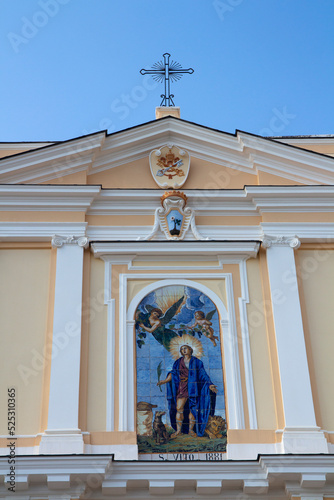 Detail of San Vito Church in Forio Ischia