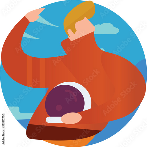 Bike racer Isolated Vector icon which can easily modify or edit

