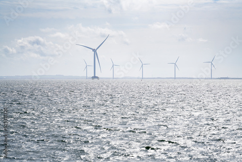 Wind farms consist of many individual wind turbines
