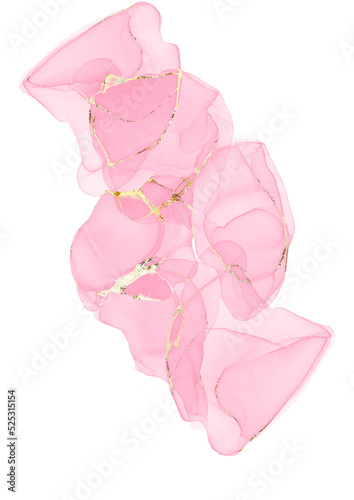 pink watercolor alcohol ink stain