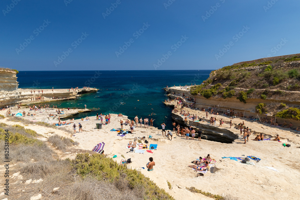 St. Peter’s Pool is one of the most beautiful and stunning natural swimming pools in Malta and is located close to Marsaxlokk at the tip of Delimara Point in the southwest