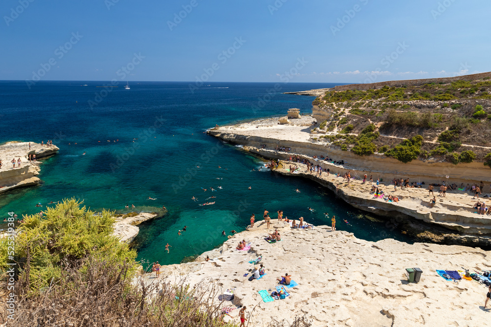St. Peter’s Pool is one of the most beautiful and stunning natural swimming pools in Malta and is located close to Marsaxlokk at the tip of Delimara Point in the southwest