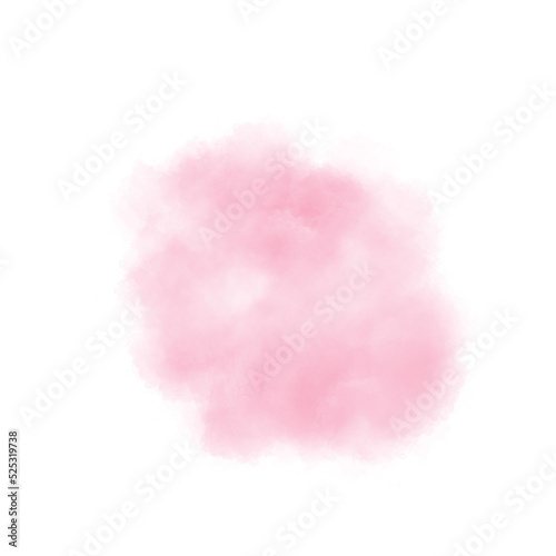 Pink watercolor paint stroke