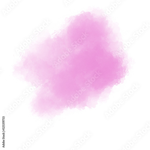 Pink watercolor paint stroke