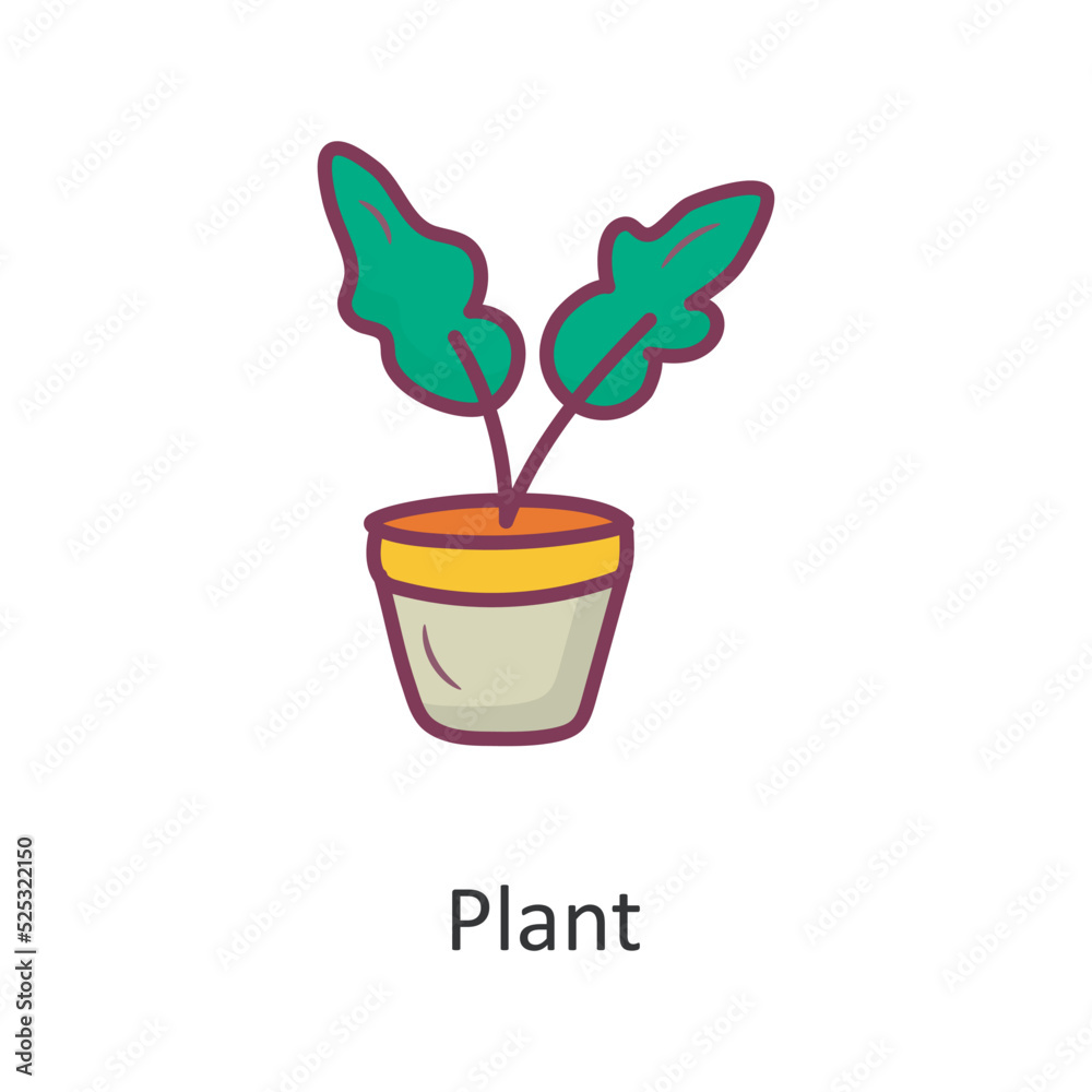 Plant vector Filled Outline Icon Design illustration. Nature Symbol on White background EPS 10 File Plant vector Filled Outline Icon Design illustration. Nature Symbol on White background EPS 10 File