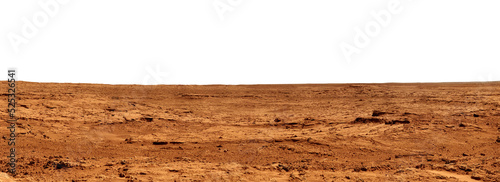 Print op canvas Panoramic View of mars. Elements of this image furnished by NASA.
