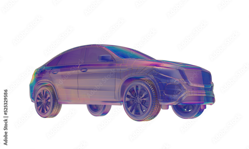 Futuristic car service, scanning and auto data analysis. Virtual car 3d Futuristic car service, scanning and auto data analysis. Virtual car 3d