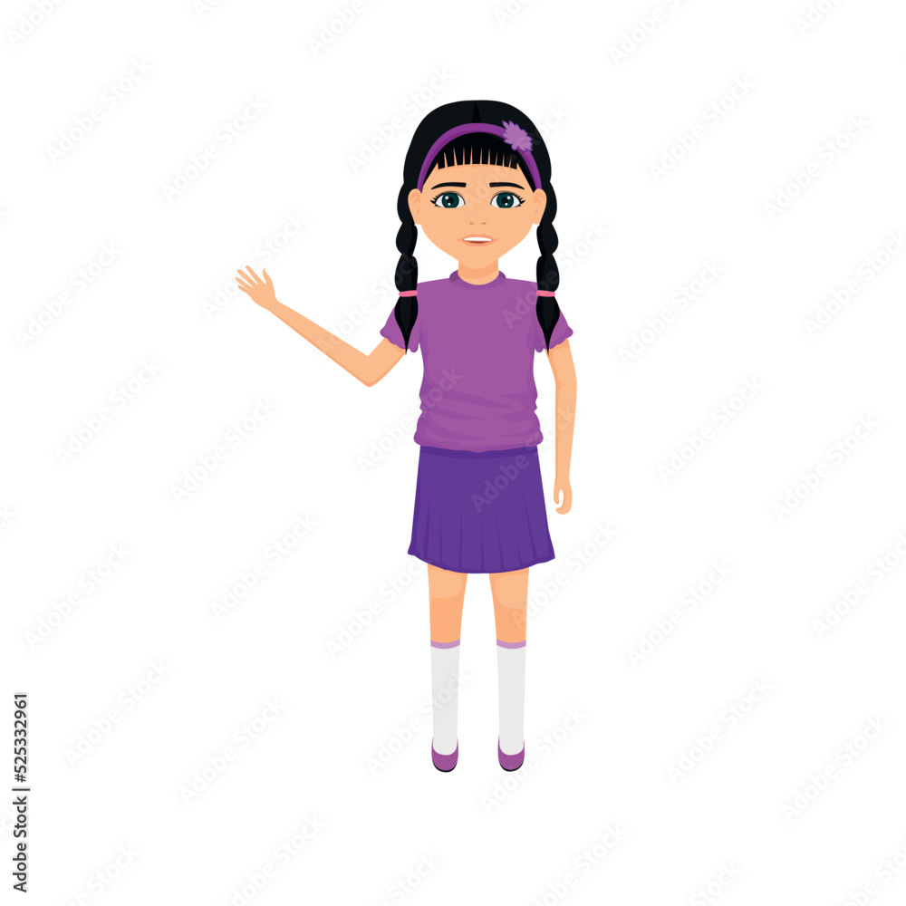 stylishly dressed beautiful young girl says hello stylishly dressed beautiful young girl says hello