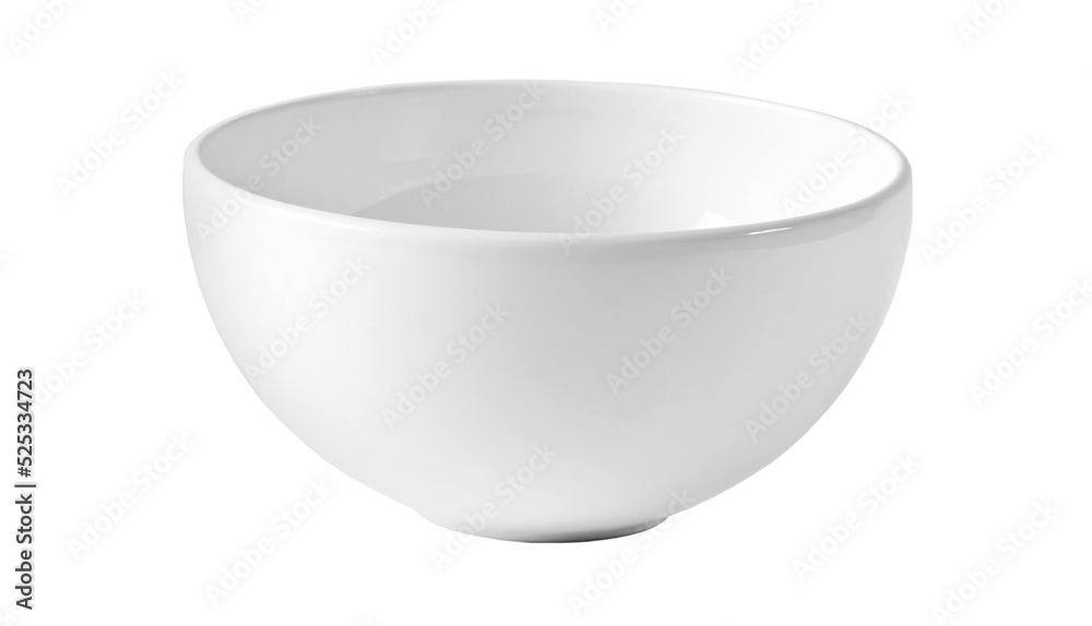 White empty bowl isolated White empty bowl isolated