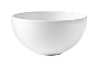 White empty bowl isolated on white background,