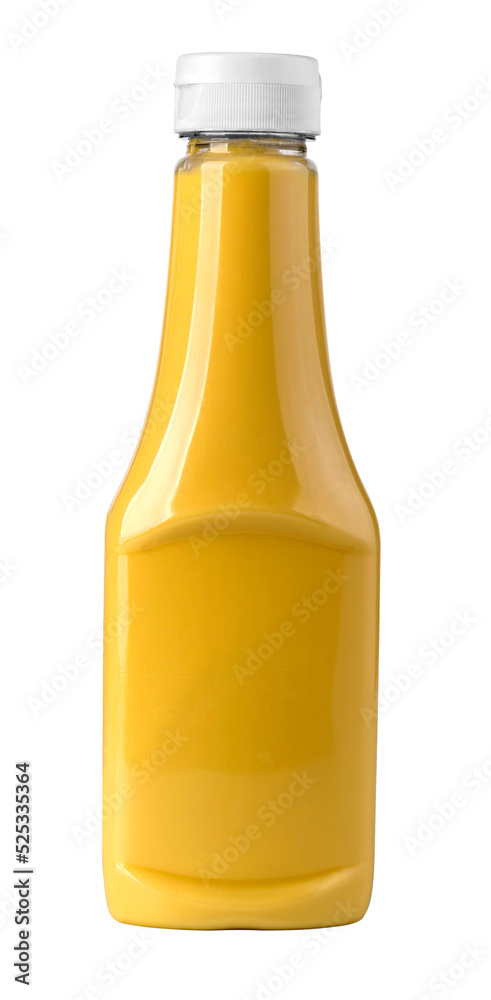 Glass jar of mustard isolated Glass jar of mustard isolated