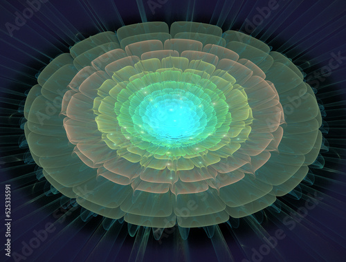 Imaginatory fractal abstract background Image