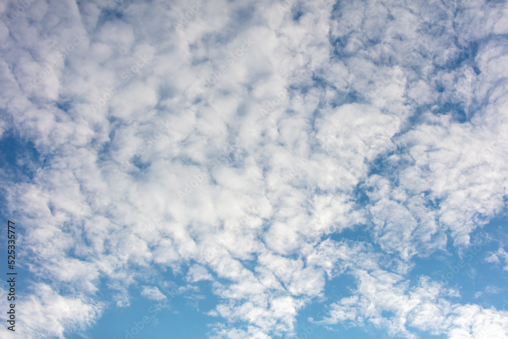 Obraz premium White clouds on blue sky.