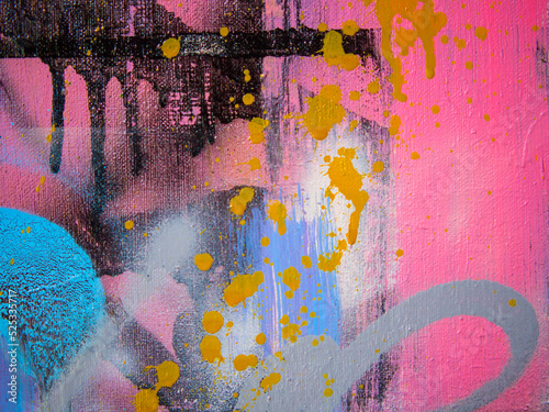 abstract graffiti wall art. Creative colorful texture. contemporary work of art.