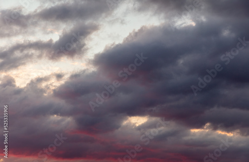 Fototapeta Naklejka Na Ścianę i Meble -  Clouds in the sky at sunset