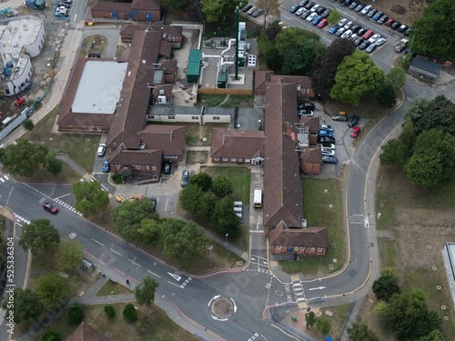 aerial view of Castle Hill Hospital is an NHS hospital to the west of Cottingham, East Riding of Yorkshire, England, and is run by Hull University Teaching Hospitals NHS Trust photo