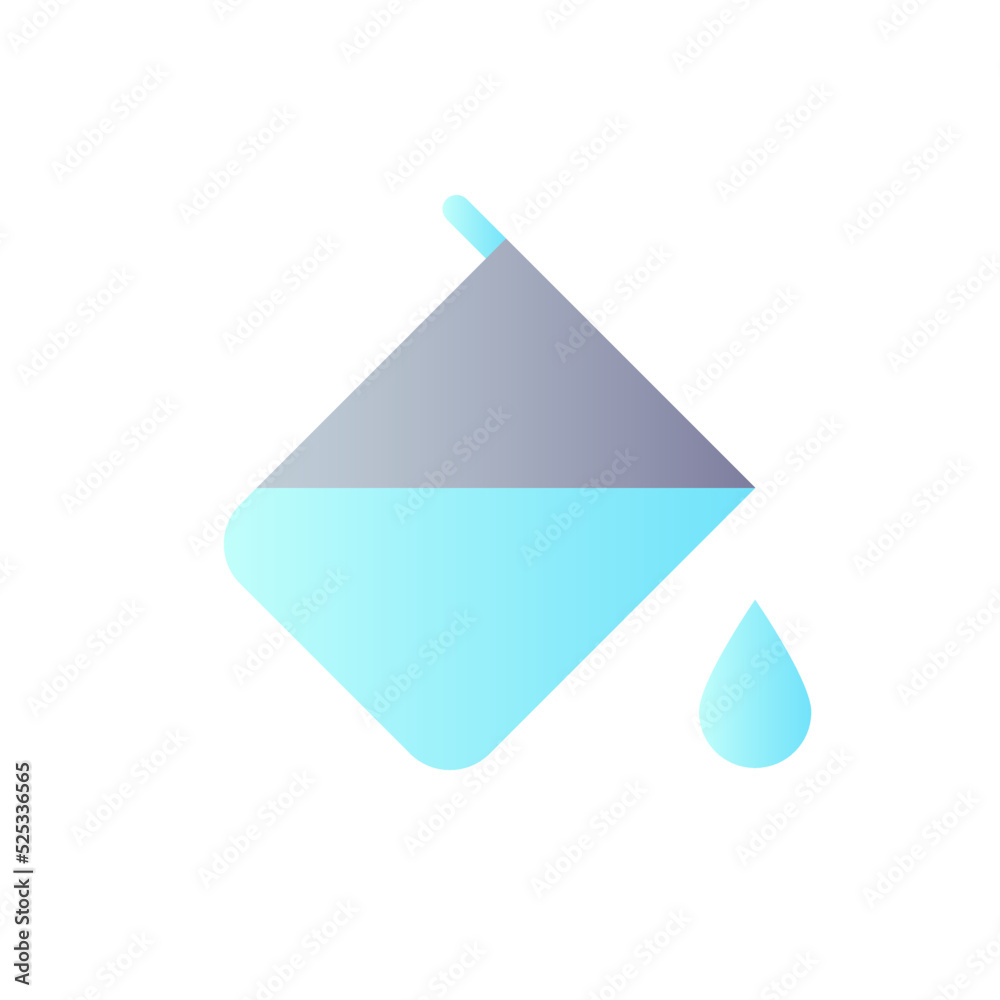 Paint bucket tool flat gradient color ui icon. Colour replacement. Fill area with color. Photo editor. Simple filled pictogram. GUI, UX design for mobile application. Vector isolated RGB illustration Paint bucket tool flat gradient color ui icon. Colour replacement. Fill area with color. Photo editor. Simple filled pictogram. GUI, UX design for mobile application. Vector isolated RGB illustration