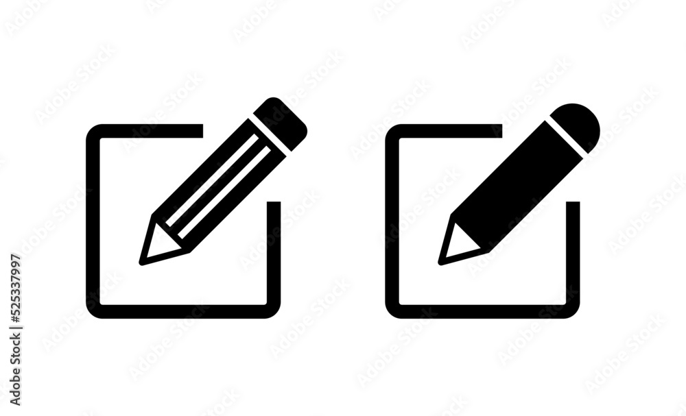Edit icon vector. edit document sign and symbol. edit text icon. pencil. sign up Edit icon vector. edit document sign and symbol. edit text icon. pencil. sign up