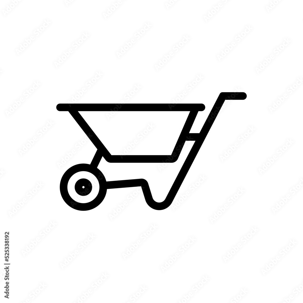 wheelbarrow construction icon vector illustration eps 10 wheelbarrow construction icon vector illustration eps 10