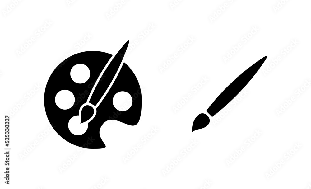Obraz premium Paint icon vector. paint brush sign and symbol. paint roller icon vector