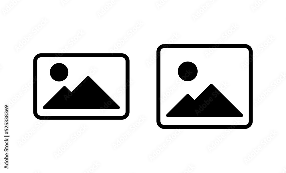 Picture icon vector. photo gallery sign and symbol. image icon Picture icon vector. photo gallery sign and symbol. image icon
