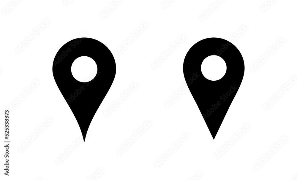 Pin icon vector. Location sign and symbol. destination icon. map pin Pin icon vector. Location sign and symbol. destination icon. map pin