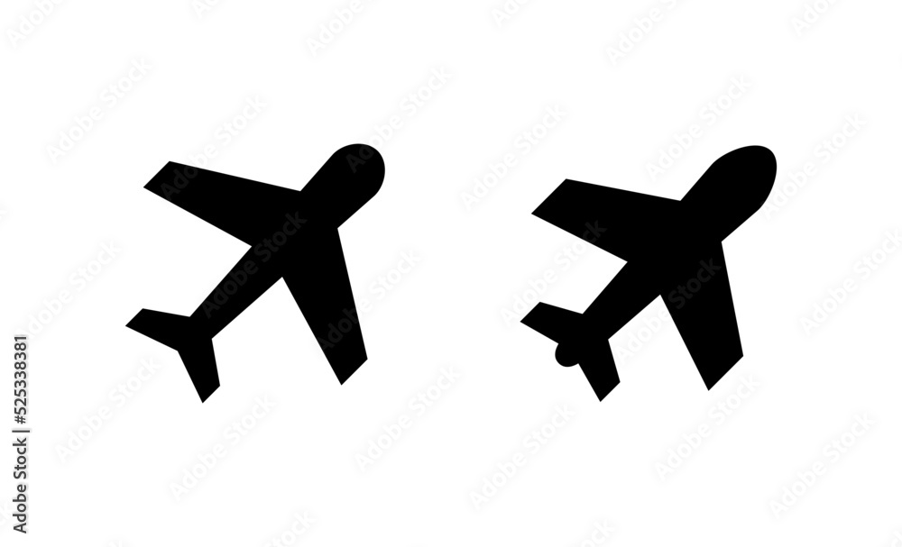 Plane icon vector. Airplane sign and symbol. Flight transport symbol. Travel sign. aeroplane Plane icon vector. Airplane sign and symbol. Flight transport symbol. Travel sign. aeroplane