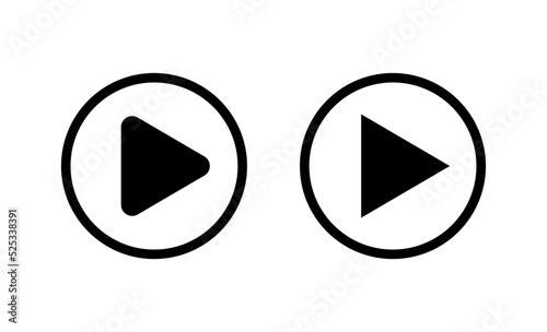 Free Download Play icon vector. Play button sign and symbol - GFXLoad