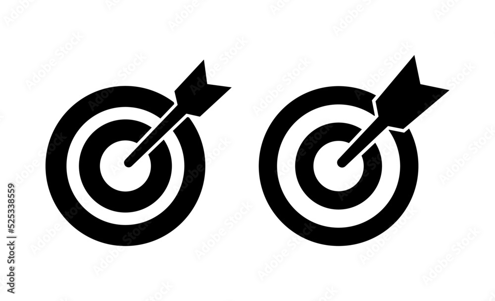 Target icon vector. goal icon vector. target marketing sign and symbol Target icon vector. goal icon vector. target marketing sign and symbol
