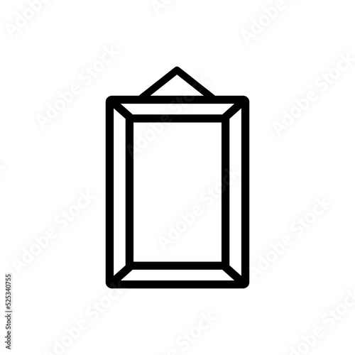 photo frame icon vector illustration logo template for many purpose. Isolated on white background.