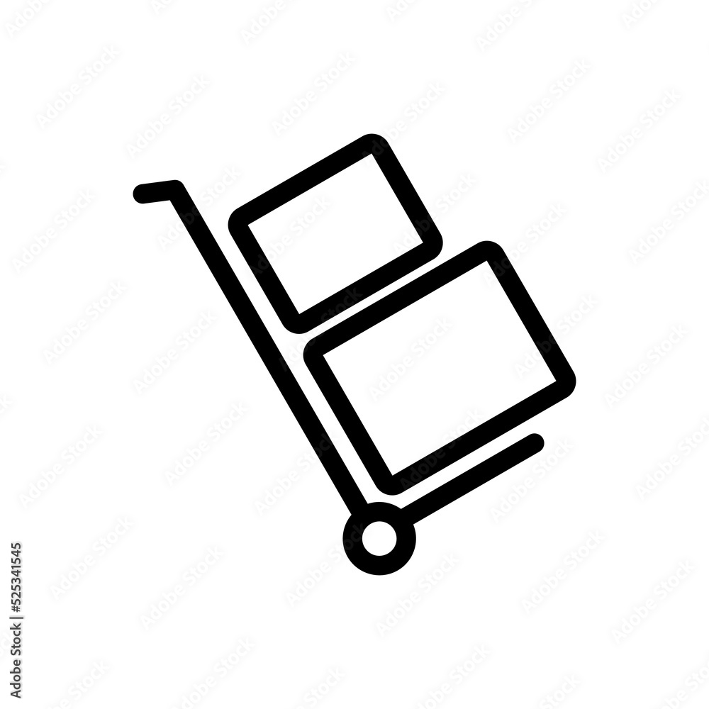 shopping box icon vector illustration logo template for many purpose. Isolated on white background. shopping box icon vector illustration logo template for many purpose. Isolated on white background.