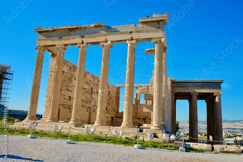 Altgriechische Kultur an der Akropolis in Athen Griechenland 