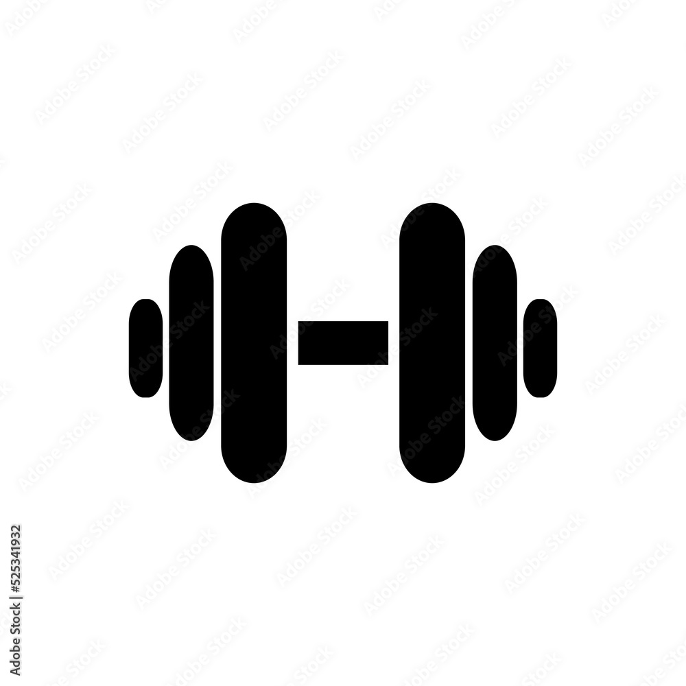 dumbbell icon vector illustration logo template for many purpose. Isolated on white background. dumbbell icon vector illustration logo template for many purpose. Isolated on white background.