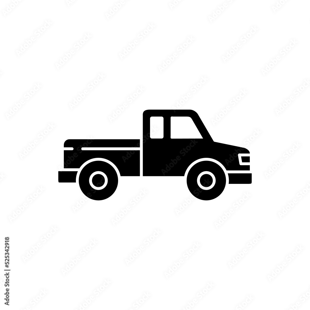 truck icon vector illustration logo template for many purpose. Isolated on white background.