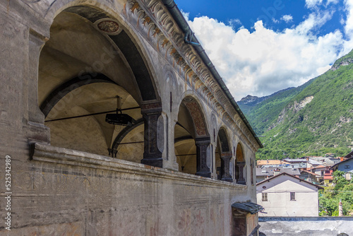 A visit in the Issogne's castle, Aosta photo