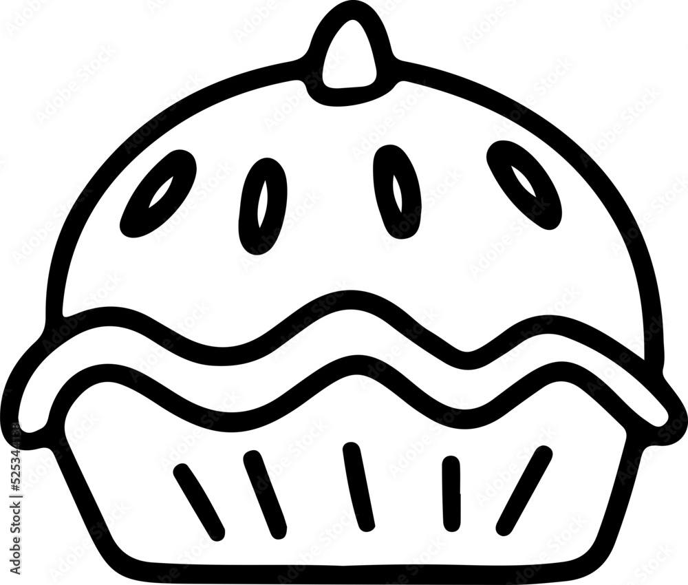 sausage,hot dog,handrawn doodle line art