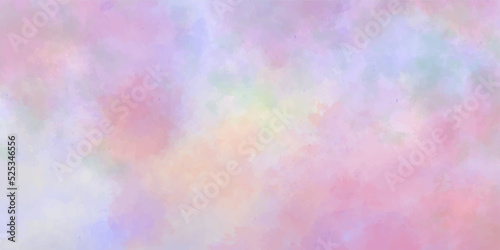 Abstract background with Watercolor paint like gradient background pastel Ombre style. Geometric design and Textured background and useful design creative design colorful aquarelle on paper texture 