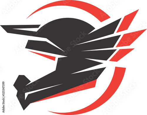 Motocross Helmet Wing Logo