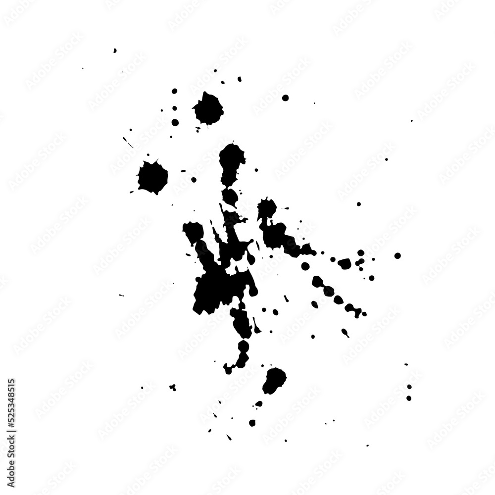 black ink splash for design element black ink splash for design element