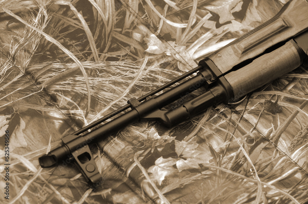 Naklejka premium Unformal shooting range near Kiev. 
