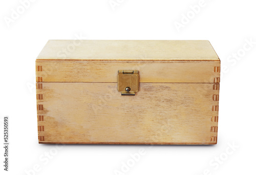 Cuadro en lienzo Front view of old plywood box